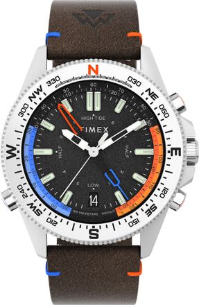 Timex Expedition North Tide-temp-compass Mens Brown Watch TW2V64400 Leather - One Size