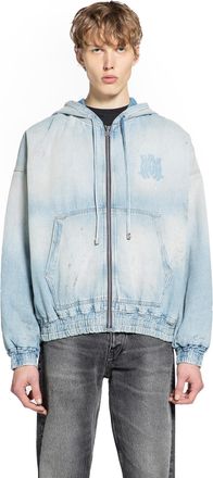 Amiri MA Denim Zip-Up Hoodie