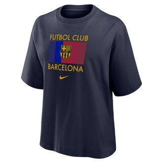 Nike Barcelona Club Nike Womens NWSL Boxy T-Shirt in Blue | W11942P110FCBC-NVY