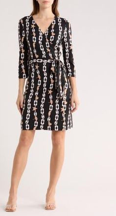 Diane Von F&uuml;rstenberg New Julian Print Silk Jersey Wrap Dress in Charms Large at Nordstrom Rack, Size Xx-Small