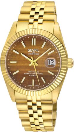 Gevril Group West Village Automatic Brown Dial Mens Watch 48973B
