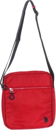 U.S.Polo Association Heren Synthetische Bandolier Tas - Heren - Schoudertassen - Rood - ONE Size - Nylon - Tassen