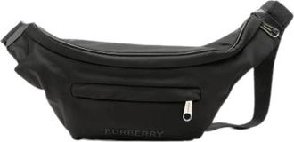 Burberry Pre-owned Vintage Belt Bag - Dames - Vintage Heuptassen - Zwart - ONE Size - Leer - Vintage