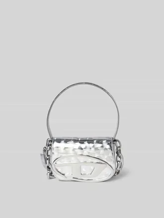 Diesel Crossbody Bag mit Allover-Muster in Silber, Gr&ouml;&szlig;e 1