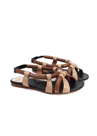 Francesco Russo Python Sandals Size 35