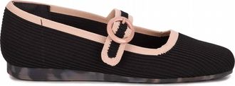 Drew Womens Naomi Mary Jane Flat In Black/taupe Knit