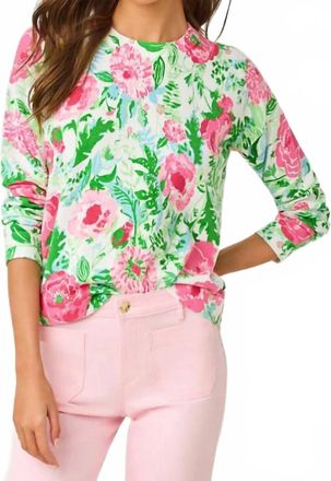 Lilly Pulitzer Tensley Crewneck Sweater In Multi Poppy Party