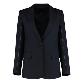 Fabiana Filippi Blazers, female, Blue, Size: 2XS Oversized Jacket