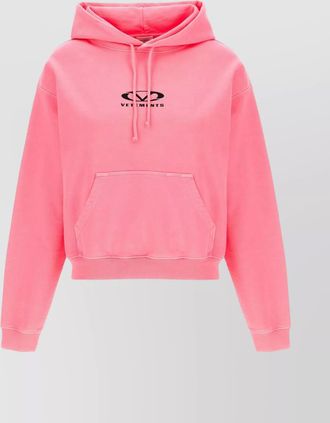 VETEMENTS oval logo hoodie with drawstring hood