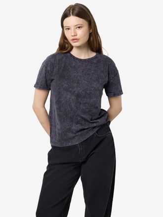 Noisy May Kurzarmshirt NOISY MAY NMBRANDY WASHED S/S TOP JRS NOOS, Damen, Gr. XL, obsidian detail:washed, Jersey, Obermaterial: 100% Baumwolle, used, figurbeton