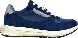 U.S.Polo Association U.s. Polo Assn., Schoenen, Heren, Blauw, 45 EU, Leer, Seneka Sneaker