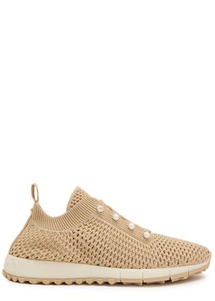 Jimmy Choo London Veles Mesh-knit Sneakers - Gold - 38 (IT38/ UK5)