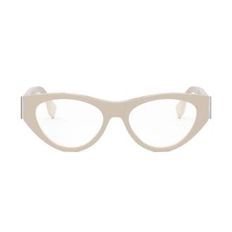 Fendi FE50092I Cat-Eye Full Rim Eyeglasses - Brown