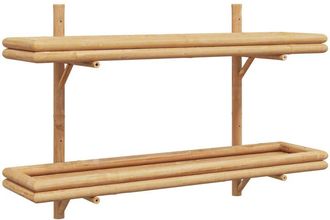 vidaXL Vidaxl - Estanter&iacute;a De Pared Con Estante Marr&oacute;n 100 X 26 X 60 Cm Bamb&uacute;
