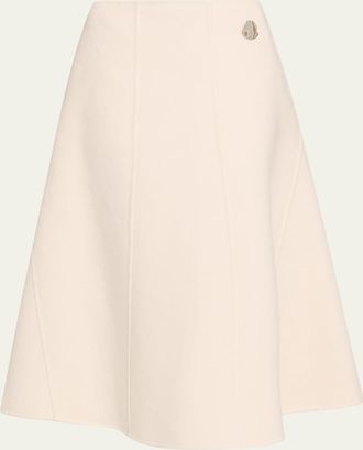 Moncler x Jil Sander Wool Midi Skirt