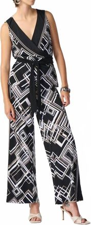 Joseph Ribkoff Geometric Print Wrap Top In Multi