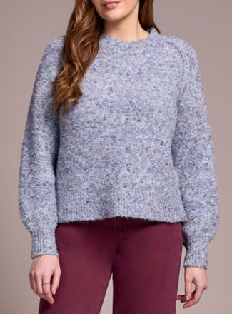 Tribal Long Sleeve Crew Neck Sweater In Marine