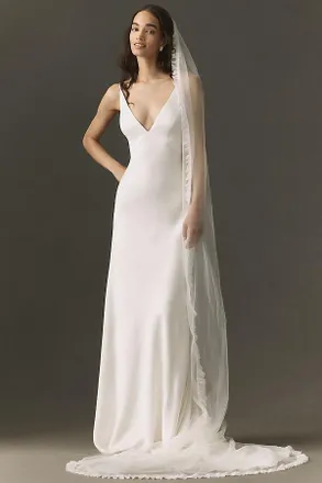Daughters of Simone Ava Pleated Cathedral Veil Jacket
