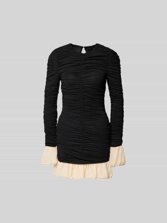 Rotate Minikleid mit Raffungen in Black, Gr&ouml;&szlig;e 34