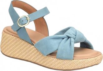 S&ouml;fft Womens Farah Wedge Sandal In Marine Teal