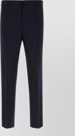 Prada wool tailored trousers belt loops pockets