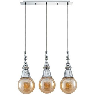 Lucande L&aacute;mpara Colgante gesja En Plateado De Metal - Lucande