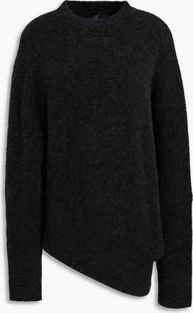 Proenza Schouler Black Merino Wool Layered good Look Crewneck Sweater Small