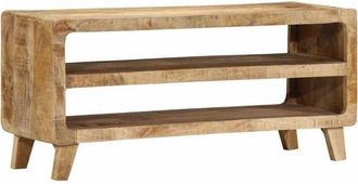vidaXL Vidaxl - Mueble De Tv Madera Maciza De Mango Rugosa 105x46x32 Cm