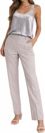 Vince Womens Cotton Trouser In Heather Gray