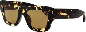 Bottega Veneta Womens Sunglasses Bv1357s Havana Brown Acetate