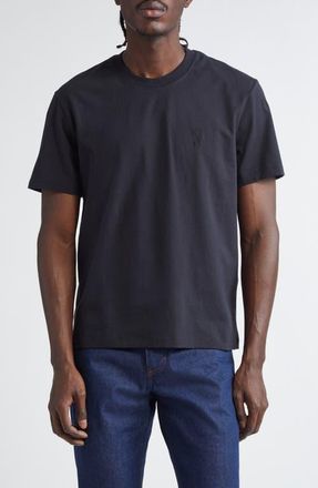 Ami Ami de Coeur Organic Cotton T-Shirt in Black/001 at Nordstrom, Size X-Large