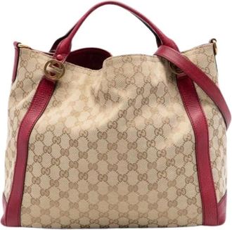 Gucci Pre-owned Shoulder Bags, female, Beige, Size: ONE SIZE Pre-owned Miss GG Satchel