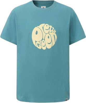 Pretty Green Heren T-shirt katoen met logo (Teal)