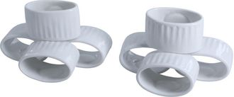 BIA Cordon Bleu Colonnade Set of 8 Napkin Rings in White at Nordstrom Rack