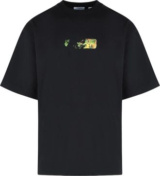 Off-white Spices Arrow Cotton T-Shirt with Artistic Logo Design