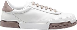 Dolce & Gabbana Witte Yacht Sneakers - Heren - Sneakers - Wit - 44 EU - Leer - Schoenen