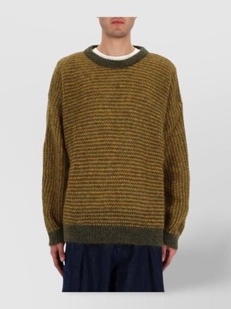 Ymc You Must Create textured knit crew neck sweater