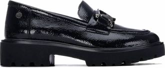 Xti Womens Casual Patent Leather Moccasins In Black