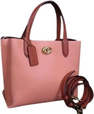 Coach Tweedehands leren schoudertassen - Dames - Vintage Shopper - Roze - ONE Size - Leer - Vintage