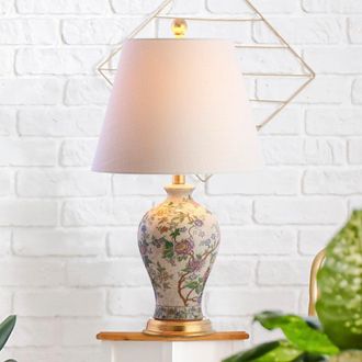 Jonathan Y Designs Grace 24 Floral LED Table Lamp