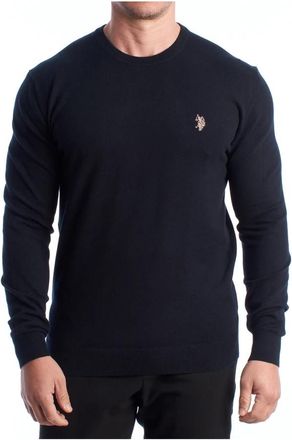 U.S.Polo Association Sweatshirts - Heren - Ronde hals truien - Zwart - 3XL - Katoen - Truien & Vesten