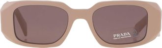 Prada Purple Brown Rectangular Ladies Sunglasses PR 17WS VYJ6X1 49
