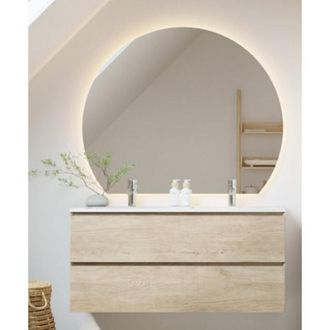 Riho Sunrise Spiegel - 120x100cm - toog - sensor - LED - spiegelverwarming