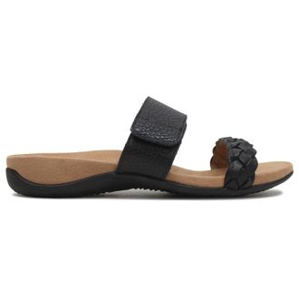 Vionic Jeanne Leather Womens Comfort Sandals - Black - Size:UK 5