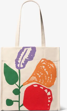 Michael Kors Watch Hunger Stop Large Printed Cotton Canvas Tote Bag