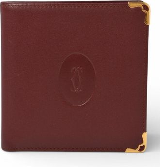 Cartier Must Bordeaux Leather Wallet (Bi-Fold) (Pre-Owned)