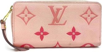 Louis Vuitton Pre-owned Clutches, female, Pink, Size: ONE SIZE Pre-owned Canvas Wallet