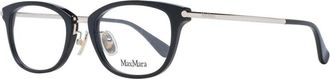 Max Mara Stijlvolle Rechthoekige Optische Monturen - Dames - Brillen - Zwart - ONE Size - Accessoires