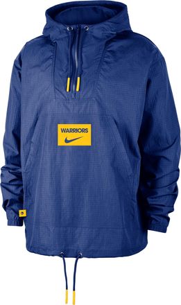 Nike Golden State Warriors Club Courtside Nike Mens NBA Anorak in Blue | FZ7650-495