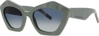 Karl Lagerfeld Ladies Blue Rectangular Sunglasses KLKL6199S316